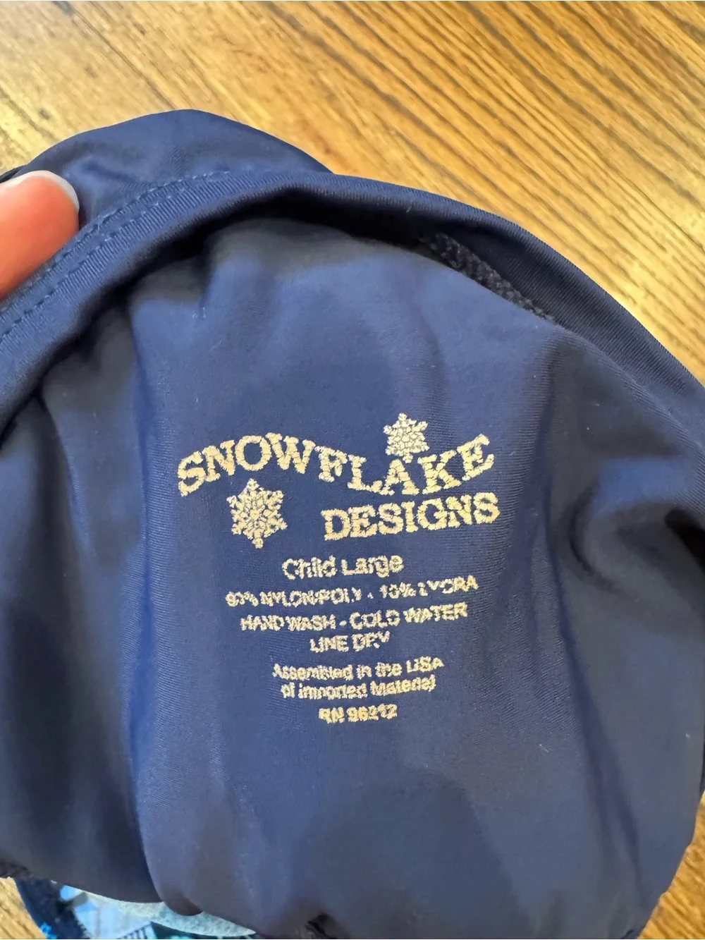 Snowflake Designs Twist and Shout Gymnastics Leotard - Green/Blue